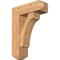 Ekena Millwork Legacy Craftsman Smooth Bracket w/ Offset Brace, Western Red Cedar, 7 1/2"W x 22"D x 30"H BKT0806X22X30LEC04SWR - alternate 1